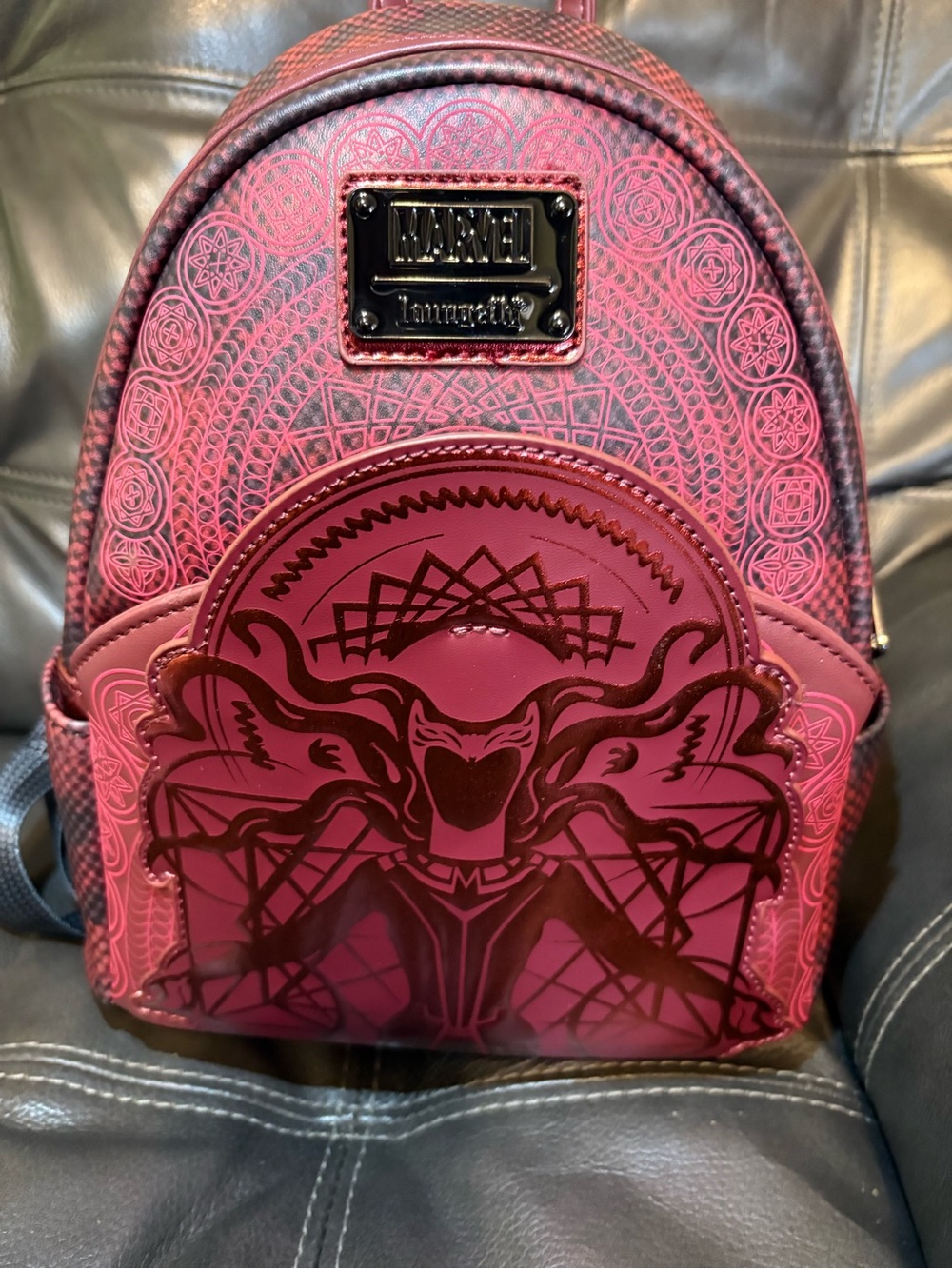 Loungefly Marvel Scarlett Witch Mini Backpack with Embossed Design